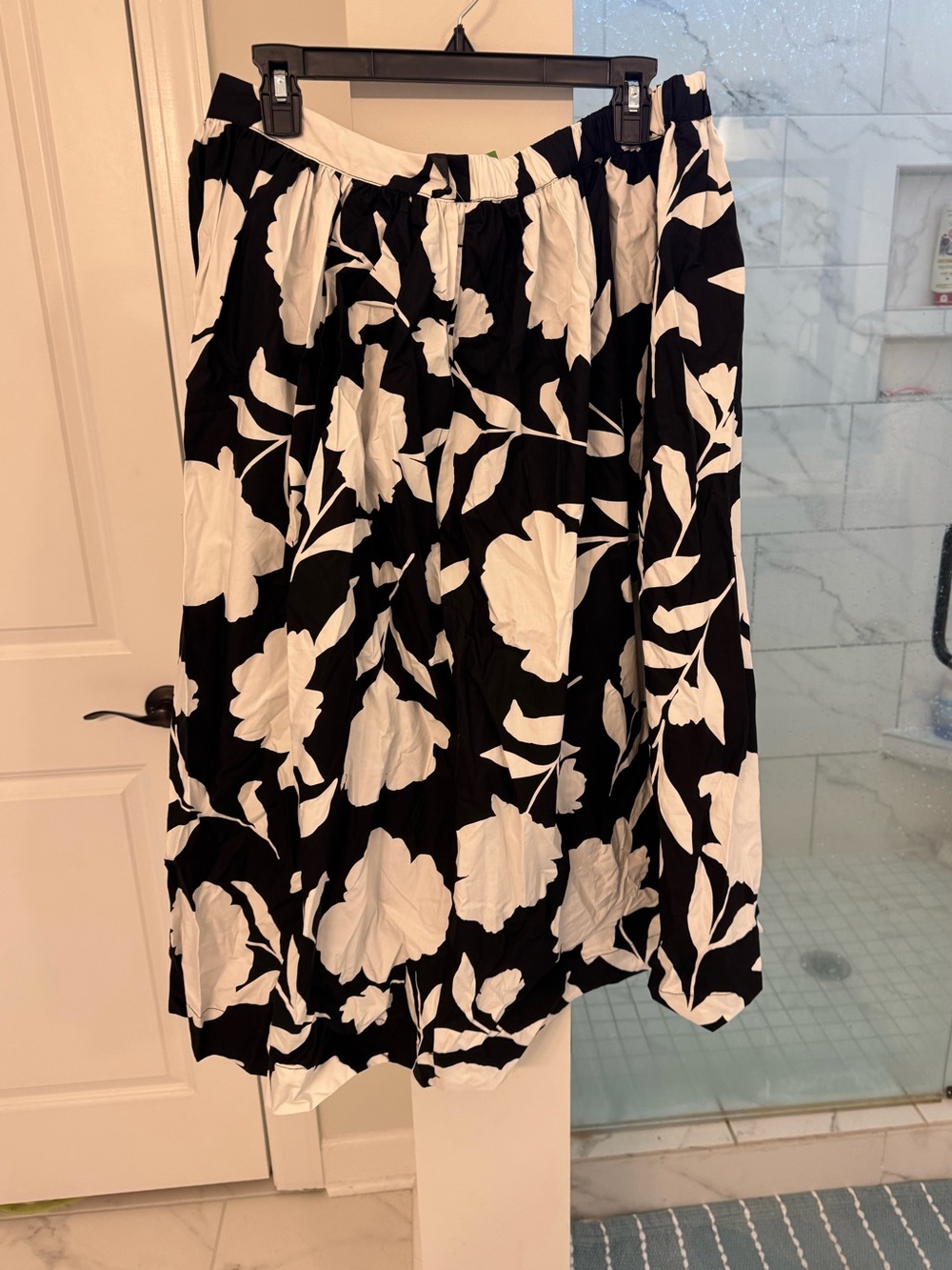 Kate Spade target line Black & White Floral Midi Skirt - Women's Skirt